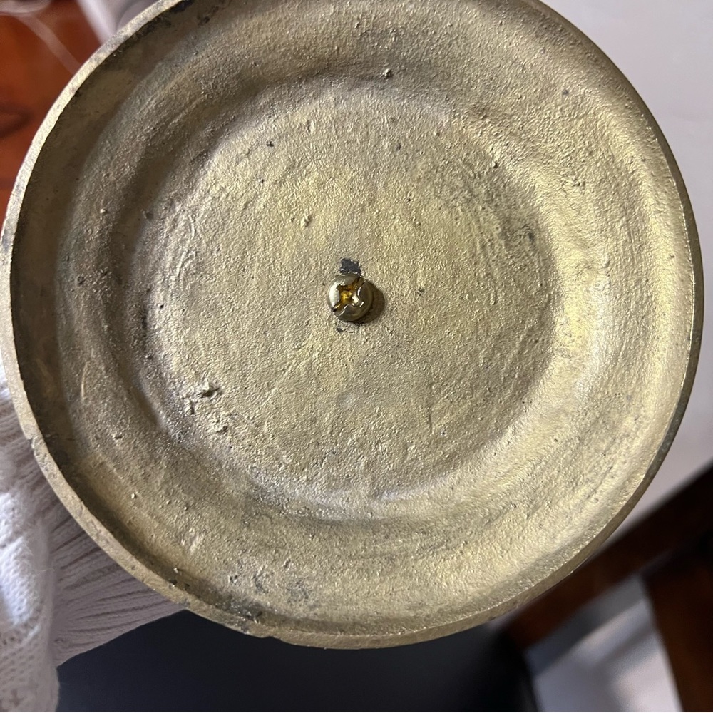 Antique Brass Eagle Sculpture - Picture 5 of 5
